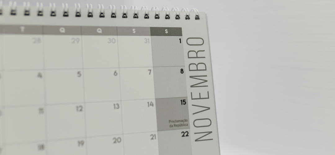 Calendário de novembro 2025 + 30 ideias de conteúdo